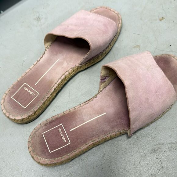 Dolce Vita Pink Suede Sandals - Size 7.5 - Great Condition - Slide Sandals - Picture 2 of 4